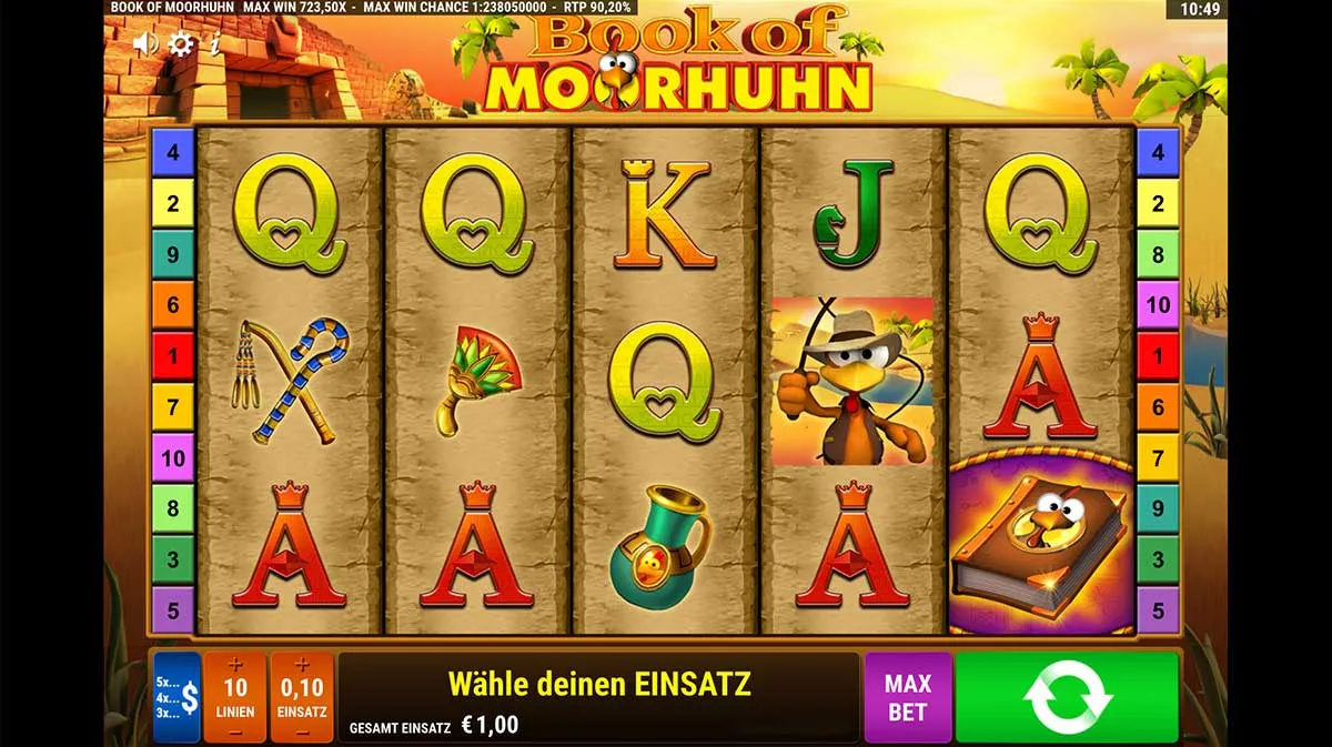 GAMOMAT - Book of Crazy Chicken - Slot