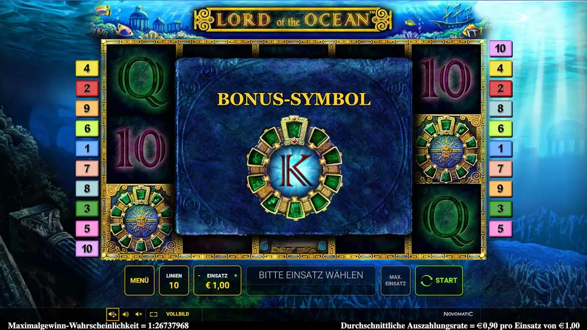 greentube - Lord of the Ocean - Freispiele