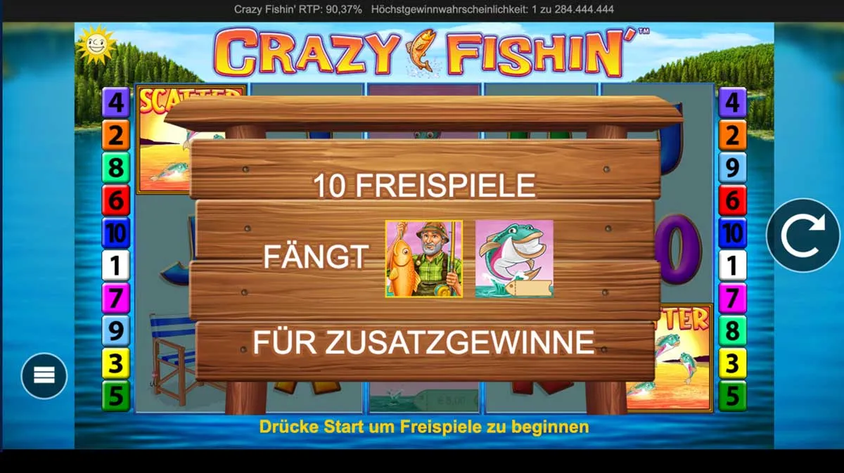 MERKUR - Crazy Fishin' - Freispiele