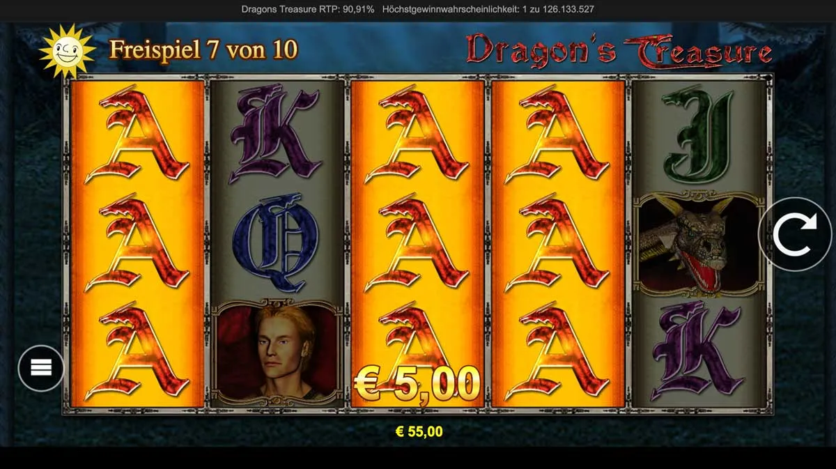 MERKUR Dragon's Treasure - Free Spins