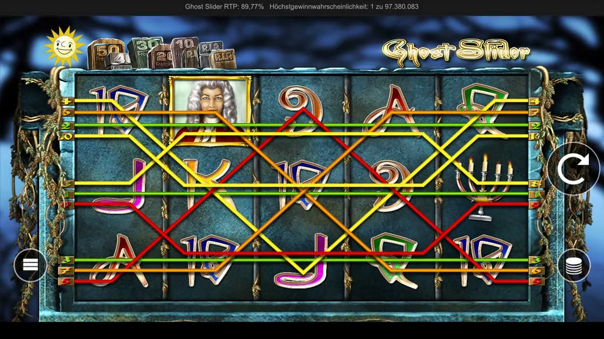 MERKUR Ghost Slider - Gewinnlinien